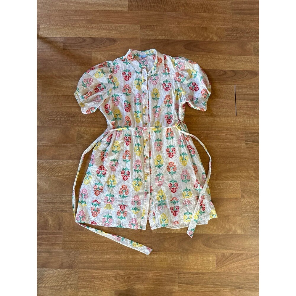 DRAPER JAMES button up Floral plus size dress
